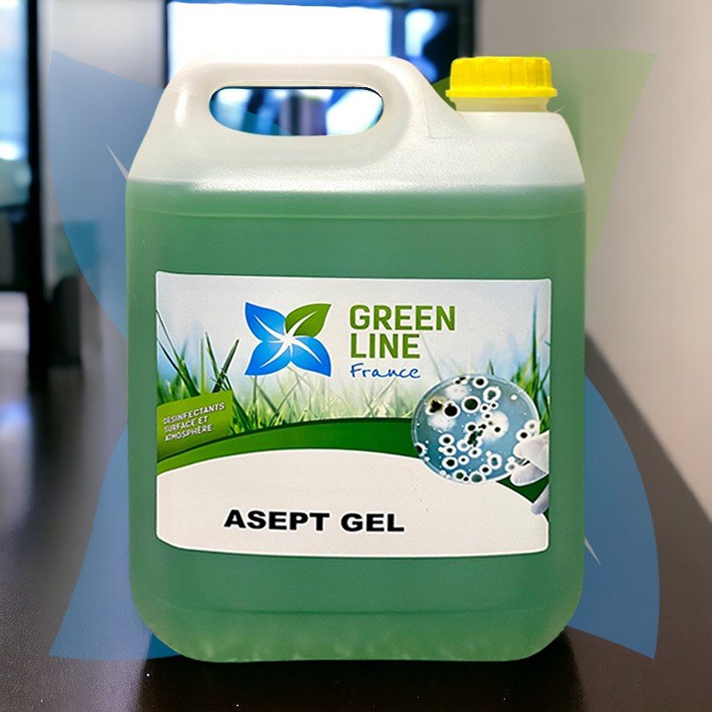 ASEPT GEL 5L – GEL HYDRO-ALCOOLIQUE POUR LES MAINS “ SANS RINÇAGE ”