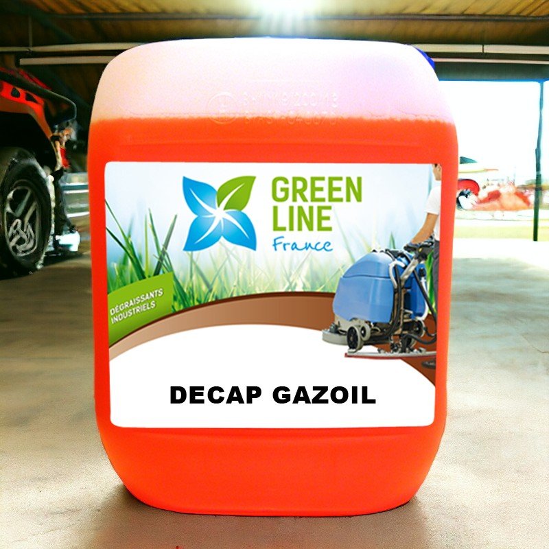 DÉCAP GAZOIL 5L – DÉGRAISSANT SURPUISSANT POUR L’ÉLIMINATION DES GRAISSES ET HYDROCARBURES, DÉPOLLUANT