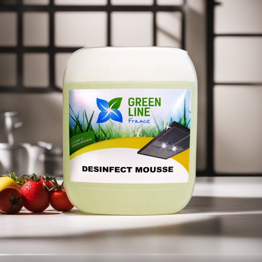 DÉSINFECT MOUSSE 5L – NETTOYANT/DÉGRAISSANT/DÉSINFECTANT AGRÉÉ CONTACT ALIMENTAIRE