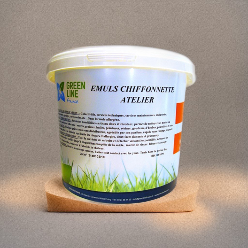 EMULS CHIFFONNETTE ATELIER – LINGETTES DE NETTOYAGE HUMIDES