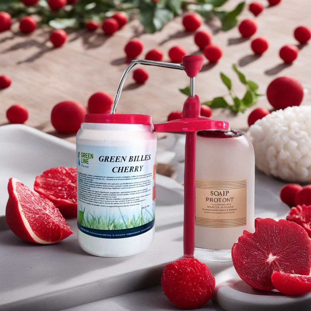 GREEN BILLES CHERRY 3L – SAVON MAINS MICROBILLES SANS SOLVANT, SANS BILLES À BASE DE POLYMÈRES