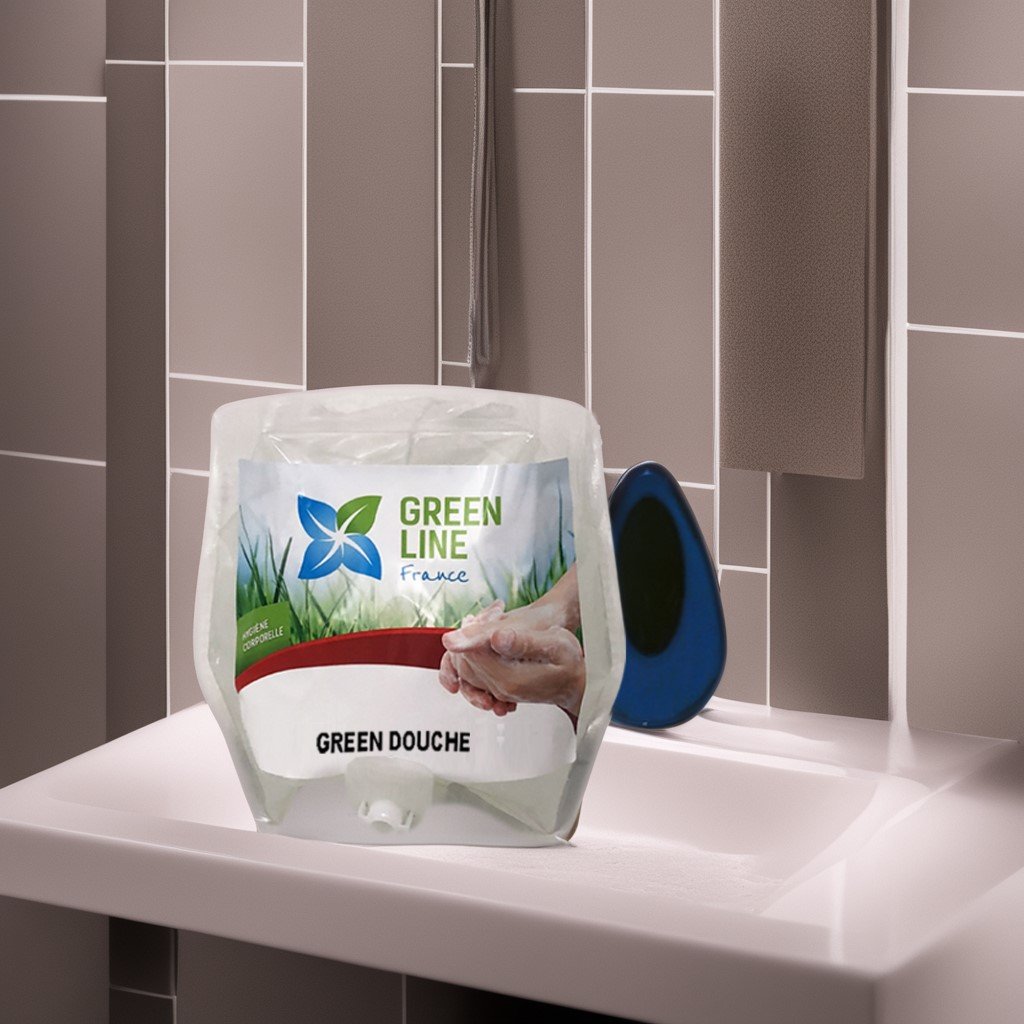 GREEN DOUCHE 900ML – GEL DOUCHE POUR CORPS ET CHEVEUX SÉCURITAIRE ET ECORESPONSABLE