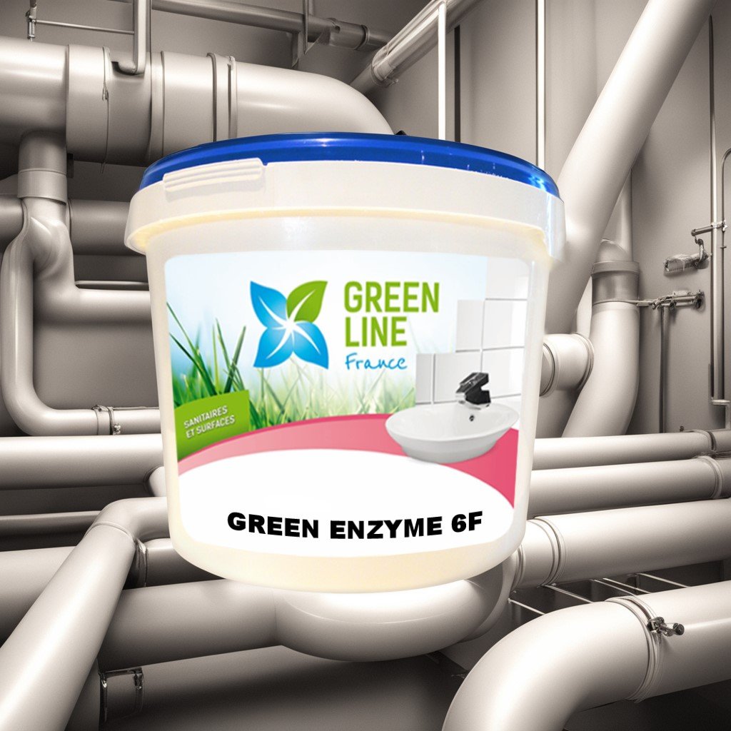 GREEN ENZYMES 6F 10KG – NETTOYANT, DEGRAISSANT, DESINCRUSTANT, DESTRUCTEUR D’ODEURS, DESENGORGEMENT