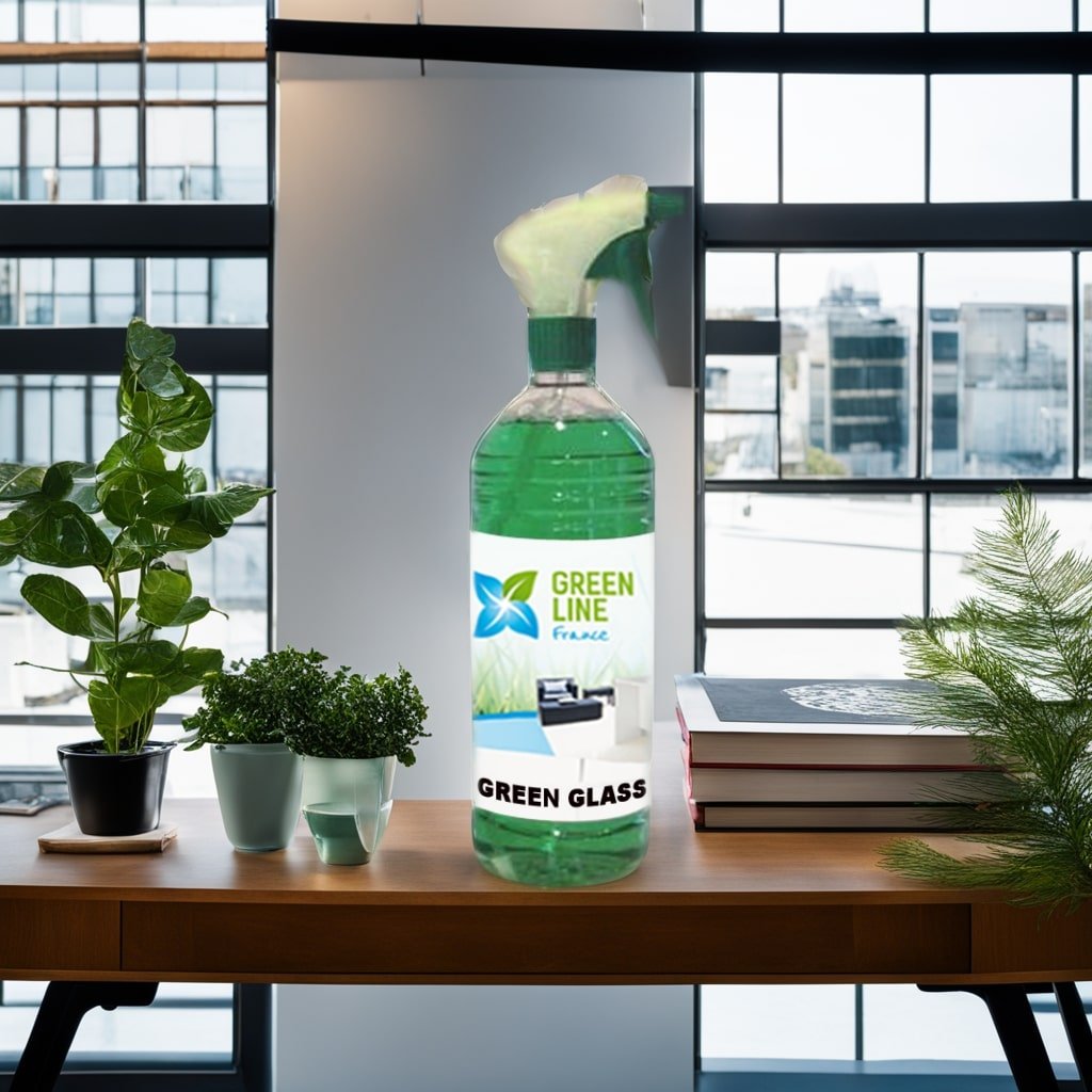 GREEN GLASS PULVERISATEUR 1L – NETTOYANT VITRES ET SURFACES ANTI-STATIQUE
