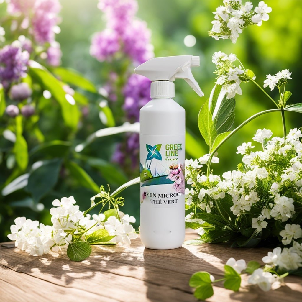 GREEN MICROCAPS THE VERT 500ML – SURODORANT ENCAPSULÉ POUR TEXTILE, AIR AMBIANT ET LOCAUX POUBELLES