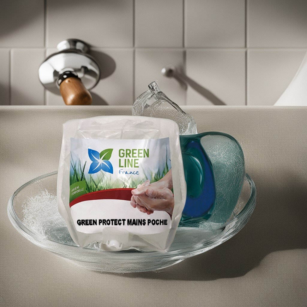 GREEN PROTECT MAINS 900ML – POCHE SAVON MAINS SECURITAIRE ET ECORESPONSABLE