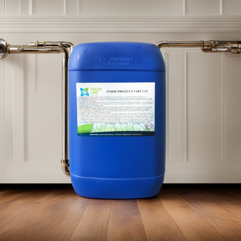 INHIB PROTECT CIRCUITS 5L – INHIBITEUR DE CORROSION ET DISPERSANT DE CALCAIRE POUR CIRCUITS DE REFROIDISSEMENT ET CIRCUITS DE CHAUFFAGE