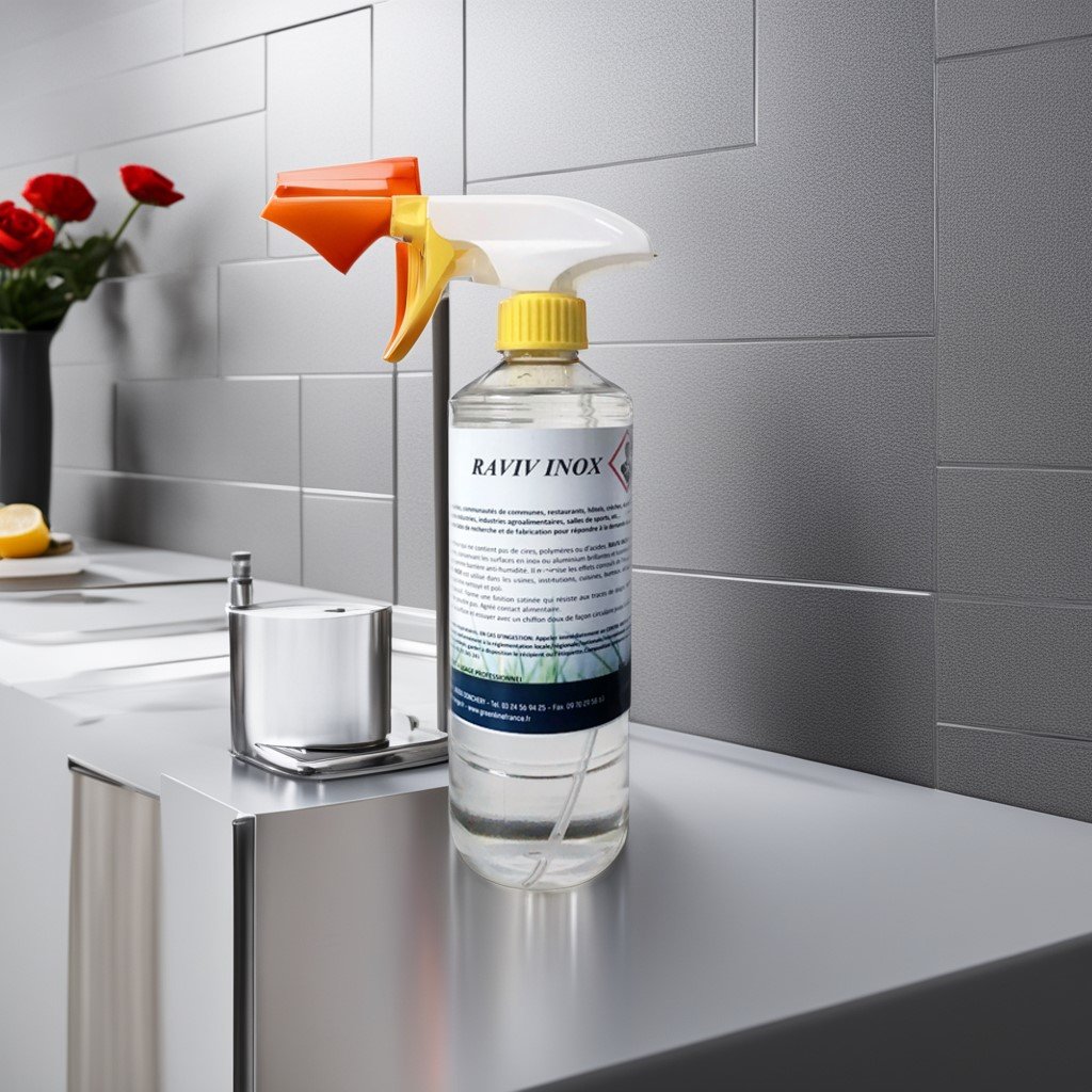 RAVIV INOX 500ML – RÉNOVATEUR INOX ET ALUMINIM ET FILM PROTECTEUR