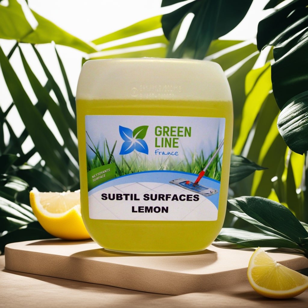 SUBTIL SURFACES LEMON 5L – NETTOYANT 3D (DÉTERGENT, DÉSINFECTANT, DÉSODORISANT) SOLS ET SURFACES