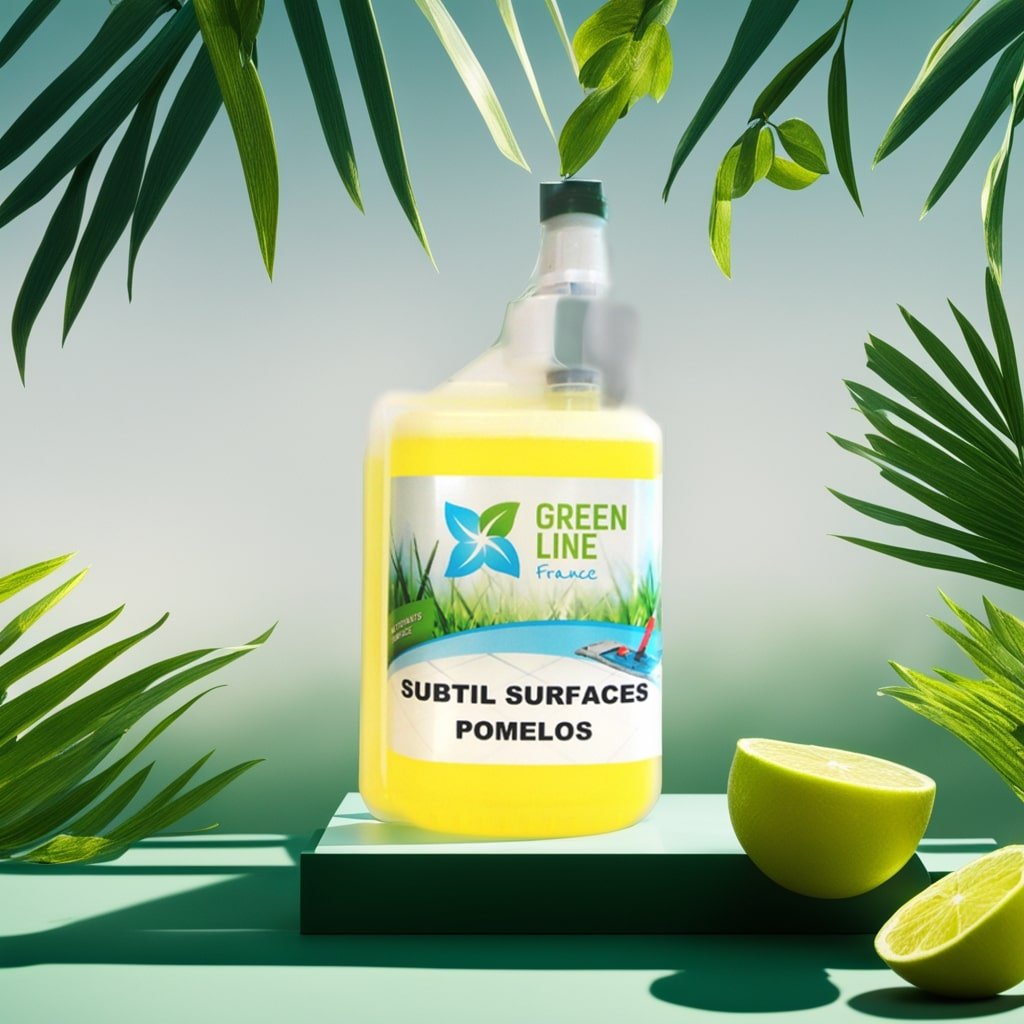 SUBTIL SURFACES POMELOS DOSEUR 1L – NETTOYANT 3D (DÉTERGENT, DÉSINFECTANT, DÉSODORISANT) SOLS ET SURFACES
