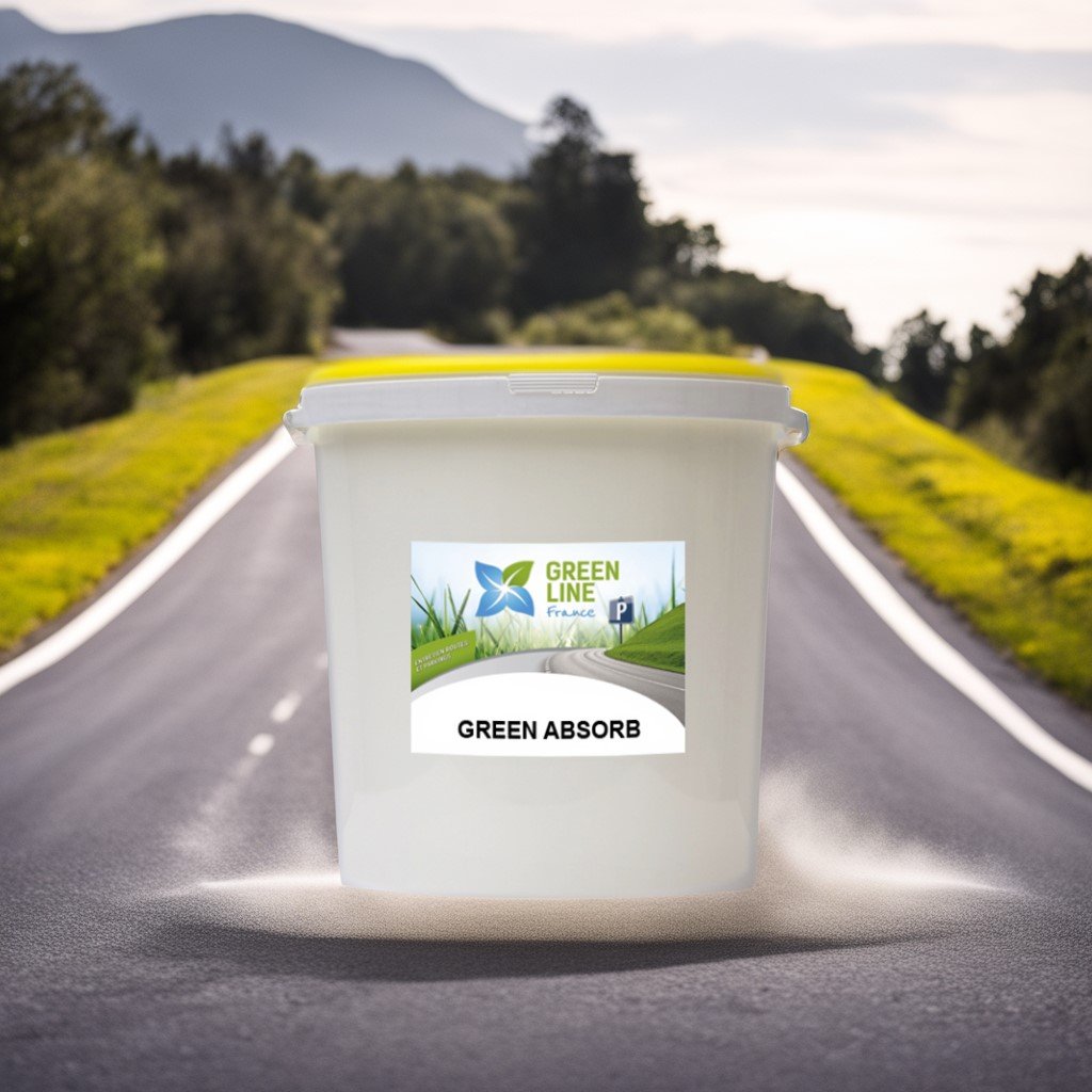 GREEN ABSORB SAC 40L – ABSORBANT SPÉCIFIQUE POUR TOUS LIQUIDES ATTAPULGITE CALCINÉ À 900°C